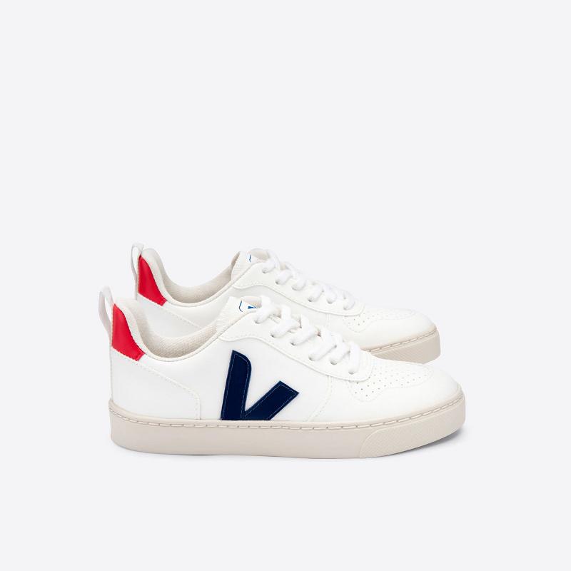 Tenis Veja Niños Outlet - V-10 Zapatillas Blancas ES1606771